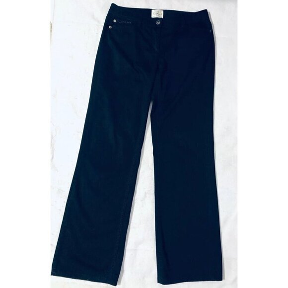 White House Black Market Bootcut Embellished Jeans Black Stretch Womens Size 6 - Picture 1 of 7